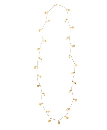 Brooks Brothers Gold Hammered Illusion Necklace