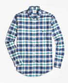 Brooks Brothers Men's Non-iron Regent Fit Bold Plaid Sport Shirt
