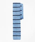 Brooks Brothers Striped Linen-silk Knit Tie
