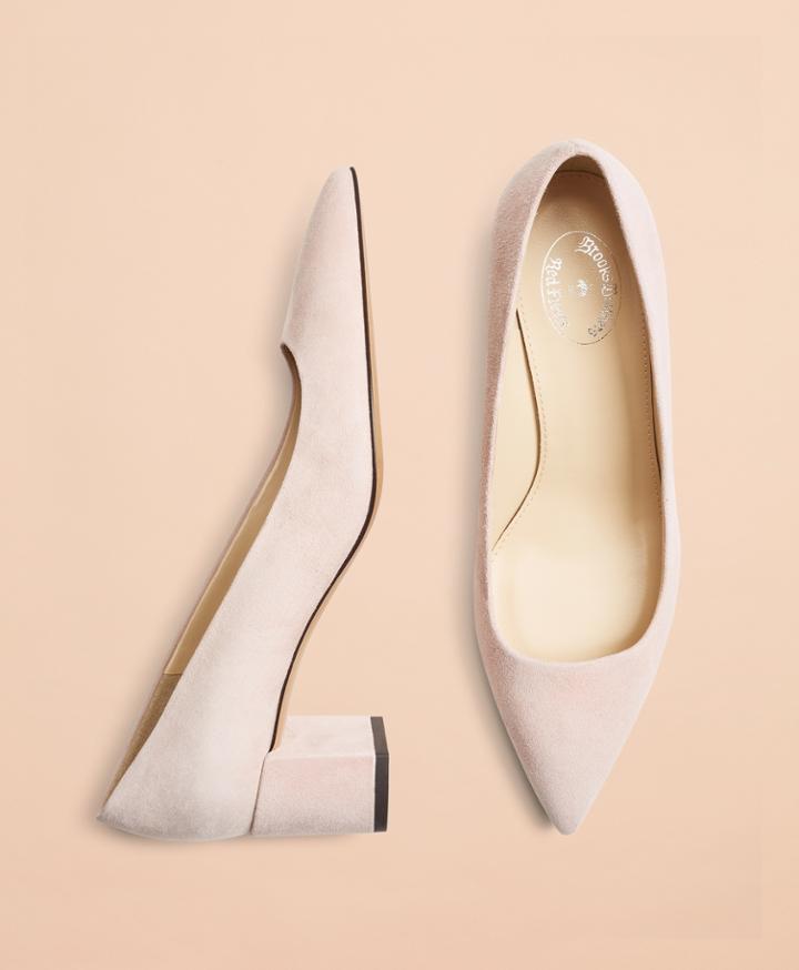 Brooks Brothers Women's Point-toe Block-heel Pumps
