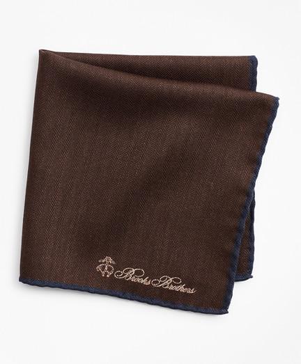 Brooks Brothers Herringbone Pocket Square