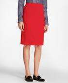 Brooks Brothers Women's Stretch-wool Twill Pencil Skirt