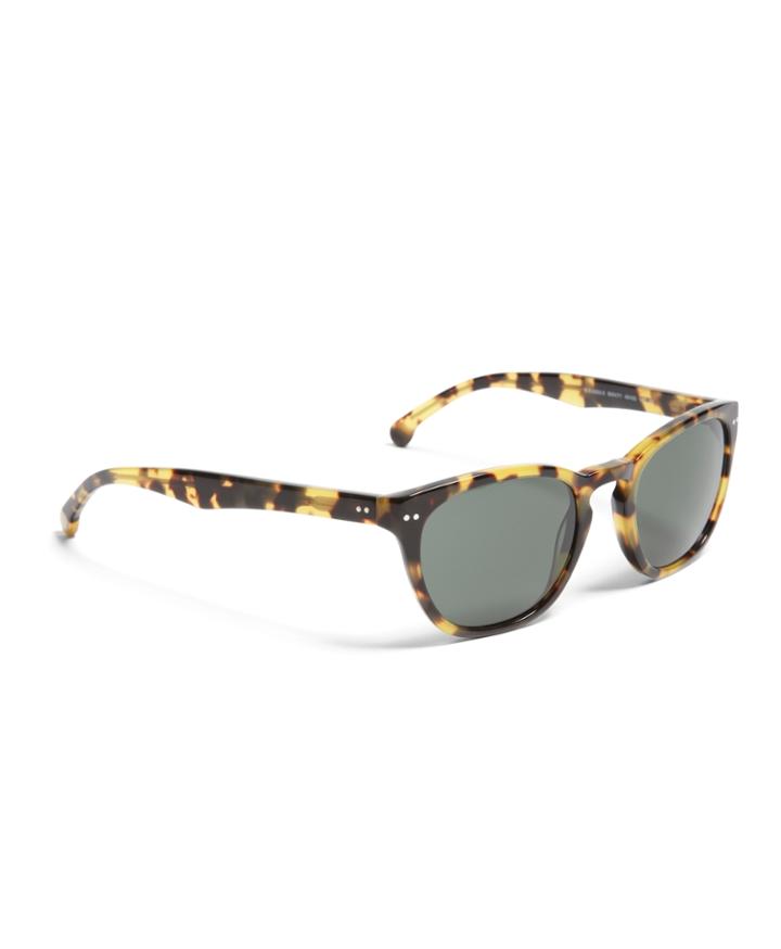 Brooks Brothers Men's Square Plastic Sunglasses