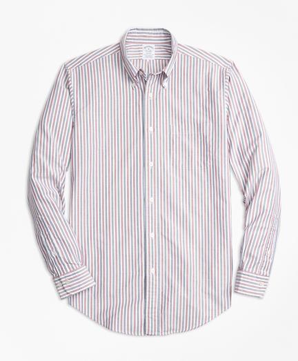 Brooks Brothers Regent Fit Oxford Stripe Sport Shirt