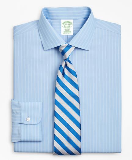 Brooks Brothers Milano Slim-fit Dress Shirt, Non-iron Double-stripe