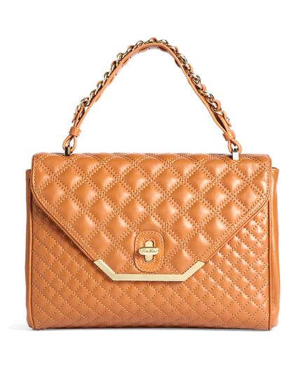 Brooks Brothers Quilted Lambskin Medium Flap Bag