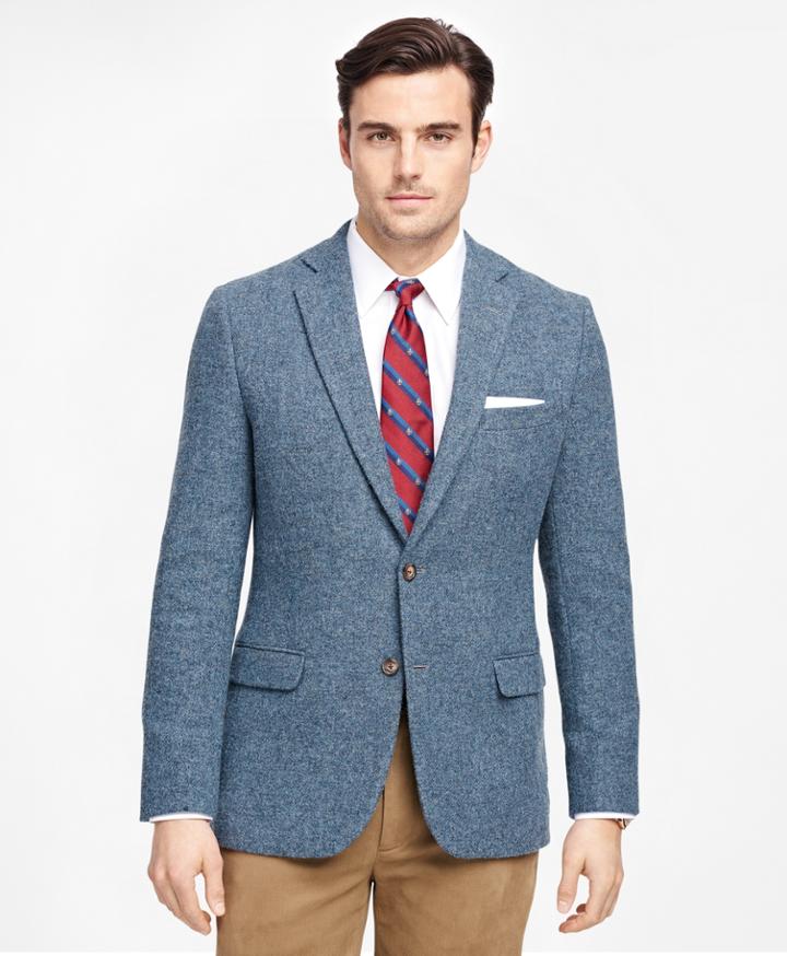 Brooks Brothers Men's Fitzgerald Fit Harris Tweed Sport Coat