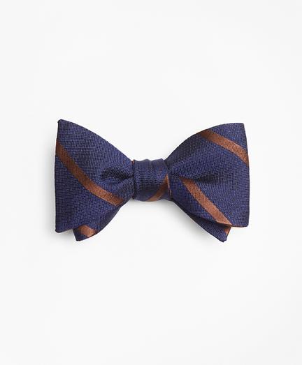 Brooks Brothers Textured Bar Stripe Bow Tie