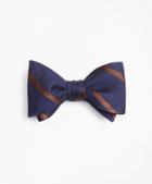 Brooks Brothers Textured Bar Stripe Bow Tie