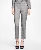 Brooks Brothers Women's Wool-blend Glen Plaid Pants