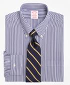 Brooks Brothers Non-iron Traditional Fit Bengal Stripe Dress Shirt