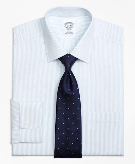 Brooks Brothers Regent Fitted Dress Shirt, Non-iron Mini Pinstripe