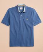 Brooks Brothers Novelty-stripe-collar Pique Polo Shirt