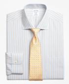 Brooks Brothers Men's Non-iron Slim Fit Framed Track Stripe Dress Shirts