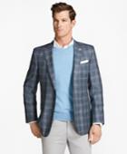 Brooks Brothers Men's Regent Fit Saxxon Wool Triple-check Sport Coat