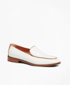 Brooks Brothers Leather Contrast-trim Loafers
