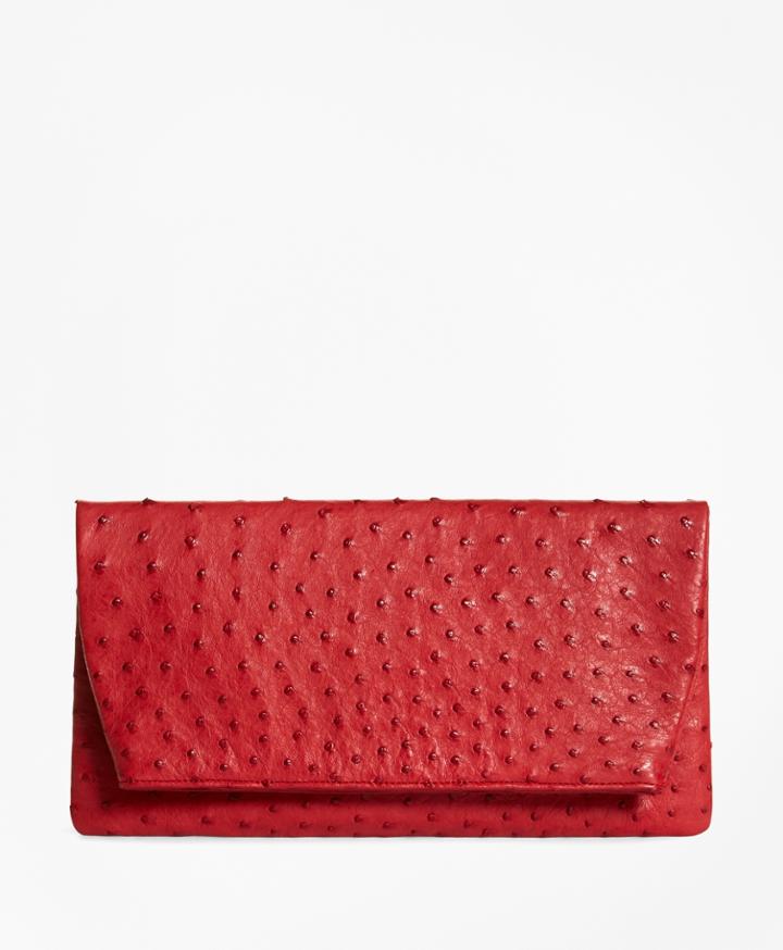 Brooks Brothers Women's Ostrich Clutch