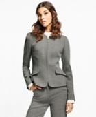 Brooks Brothers Women's Double-weave Stretch-wool Jacket