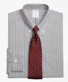 Brooks Brothers Slim Fitted Dress Shirt, Non-iron Bengal Stripe