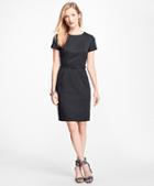 Brooks Brothers Stretch Wool-twill Little Black Dress