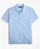 Brooks Brothers Men's Slim Fit Cotton And Linen Stripe Collar Polo Shirt