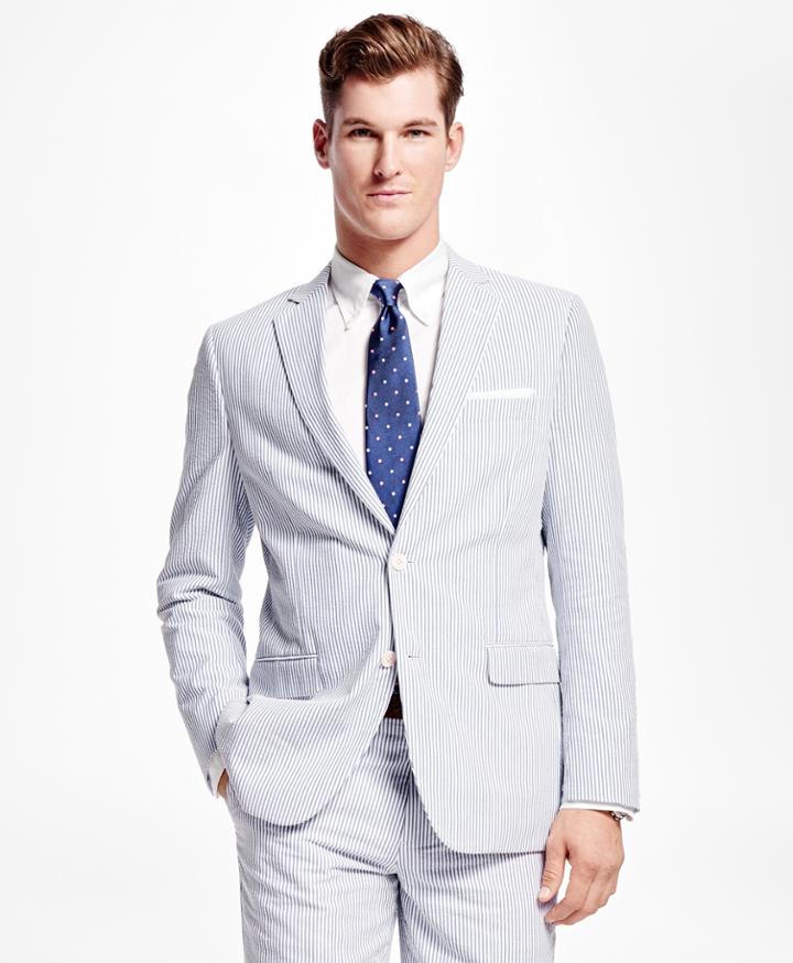 Brooks Brothers Men's Fitzgerald Fit Seersucker Suit
