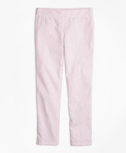 Brooks Brothers Stretch Cotton Seersucker Pants