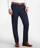 Brooks Brothers Brooksgate Milano-fit Windowpane Wool Twill Suit Pants