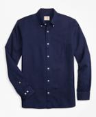 Brooks Brothers Men's Indigo-dyed Textured Dobby Sport Shirt