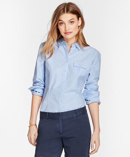 Brooks Brothers Dobby-dot Cotton Oxford Shirt