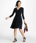Brooks Brothers Jersey Faux Wrap Dress