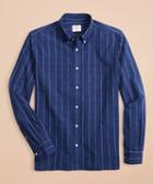 Brooks Brothers Indigo Windowpane Sport Shirt