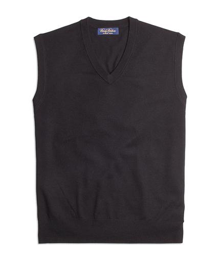 Brooks Brothers Saxxon Wool Sweater Vest