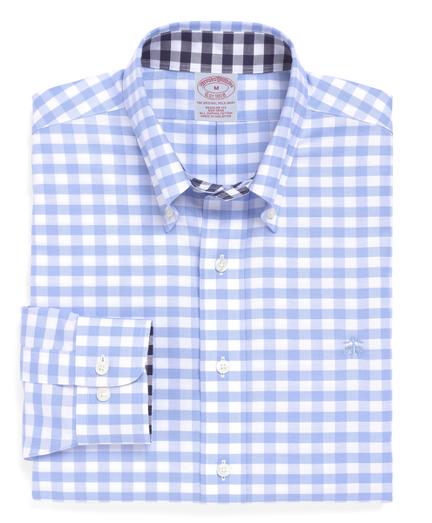 Brooks Brothers Non-iron Regular Fit Oxford Gingham Sport Shirt