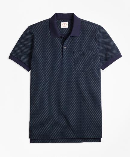 Brooks Brothers Foulard-print Cotton Pique Polo Shirt
