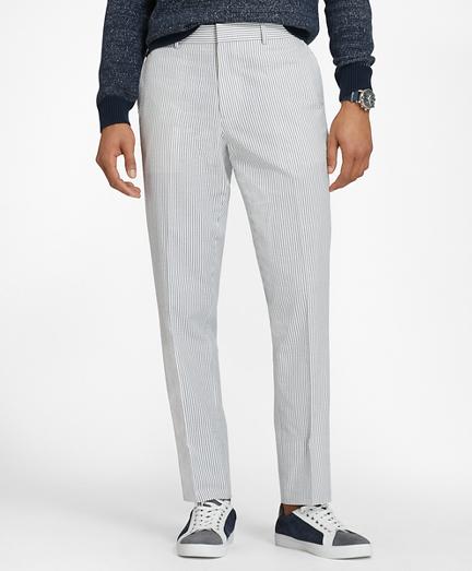 Brooks Brothers Cotton Seersucker Trousers