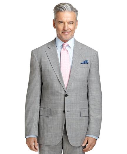 Brooks Brothers Madison Fit Black And White Plaid With Blue Deco Brookscool Suit