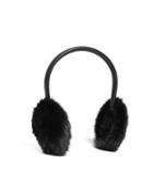 Brooks Brothers Leather Banded Mink Earmuffs