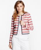 Brooks Brothers Women's Striped Boucle Jacket