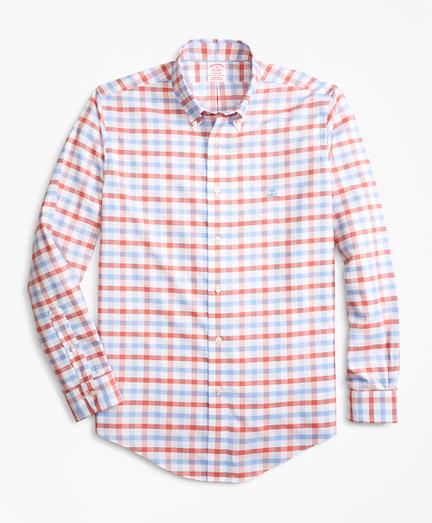 Brooks Brothers Non-iron Madison Fit Dobby Gingham Sport Shirt