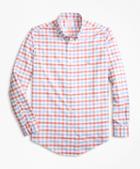 Brooks Brothers Non-iron Madison Fit Dobby Gingham Sport Shirt