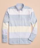 Brooks Brothers Color-block Stripe Cotton Oxford Sport Shirt