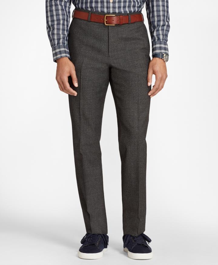 Brooks Brothers Men's Tick-weave Wool-cotton Trousers