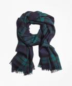 Brooks Brothers Double-faced Black Watch Scarf