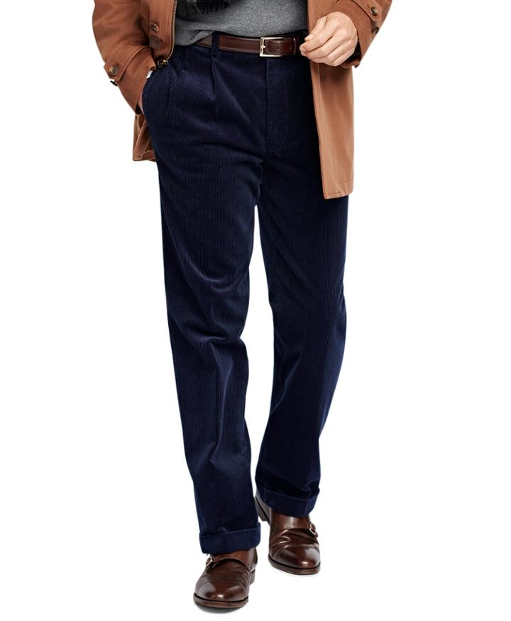 Brooks Brothers Men's Thompson Fit Wide Wale Corduroys