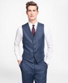 Brooks Brothers Men's Chalk Stripe Stretch-wool Button-front Vest