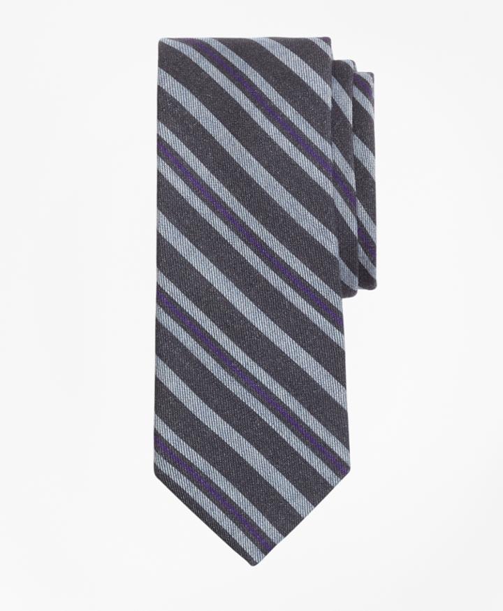 Brooks Brothers Men's Alternating Stripe Print Tie