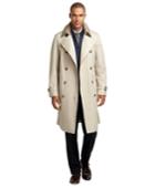 Brooks Brothers Men's Double-breasted Khaki Trench