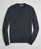 Brooks Brothers Golden Fleece 3-d Knit Fine-gauge Merino Wool Crewneck Sweater