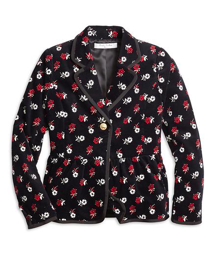 Brooks Brothers Cotton Floral Blazer